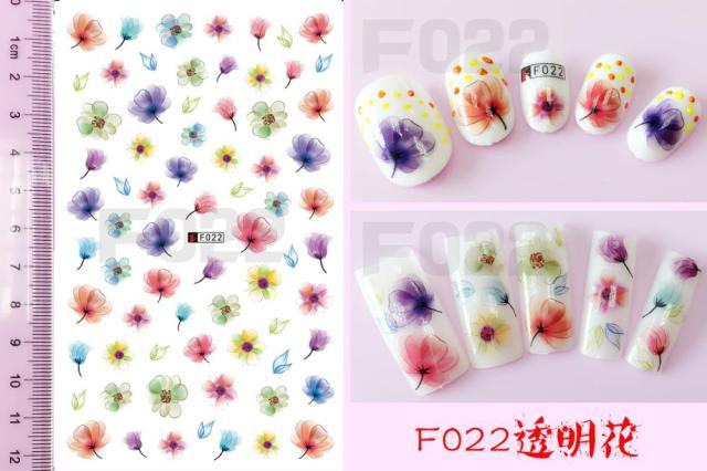 Embossed 3D Nail Stickers Blooming Flower 3D Nail Art Stickers Decals Adhesive Manicure Nail Art Tips Decoration Adhesive Abstract Face Curve Graffiti Nail Design for Acrylic Nail Supplies Designer Nail Decorations for Women Girls Kids