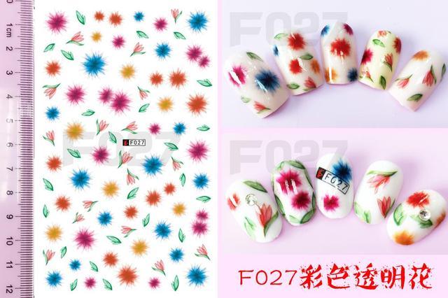 Embossed 3D Nail Stickers Blooming Flower 3D Nail Art Stickers Decals Adhesive Manicure Nail Art Tips Decoration Adhesive Abstract Face Curve Graffiti Nail Design for Acrylic Nail Supplies Designer Nail Decorations for Women Girls Kids