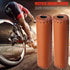 Ergonomic Bike Handle Grips PU Leather Soft Rubber Bicycle Mountain Bike Anti-Slip Handlebar Grips Retro Artificial Leather Handle Grips Cycling Anti Slip Road Mountain Comfortable Bike Handlebar Grips