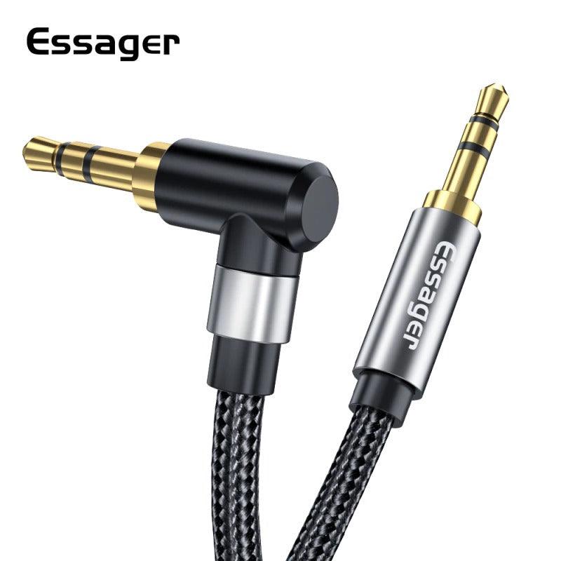 90Degree 3.5mm Right Angle AUX Audio Cable Jack For Headphone Extension Wire - STEVVEX Cable - 220, 3.5mm audio extension, 90 degree right angle aux, audio cable, audio cable for laptop, audio cable for monitor, audio cable for pc, audio cable for projector, audio cable jack, audio convertor, audio streaming, cable, cables, headphones cable, male to male speaker cord - Stevvex.com