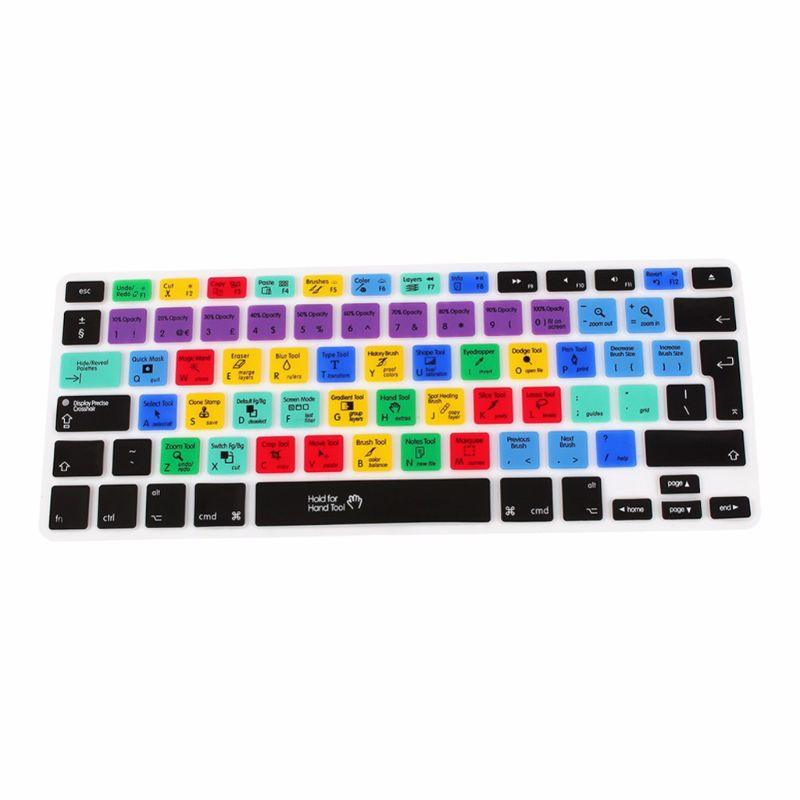 European Version Adobe Photoshop Shortcut Keys Keyboard Protector Keyboard Cover Perfect Fit Silicone Skin Keyboard Covers For Laptops