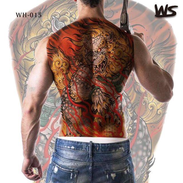 Extra Large Back Temporary Lion Tatoo Sticker Waterproof Black Luxury Big Modern Design For Mens - STEVVEX Beauty - 103, 3D Tattoo, Animal Tattoo, Back Tattoo, Beauty, Big Tattoo, Black Tattoos, Body Tattoo, Extra Large Tattoo, Fashion Tattoo, Large Tattoo, Lion Tattoo, Luxury Tattoo, Men Tattoo, Mens Tattoo, Modern Tattoo, Tattoo, Tiger Tattoo, Warrior Tattoo, Waterproof Tattoo - Stevvex.com