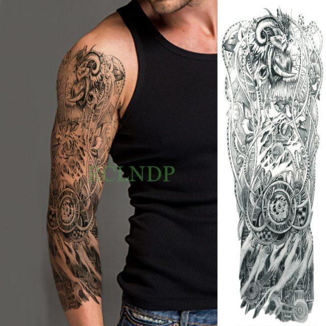 Extra Large Full Arm Leg Body Hand Waterproof Fake Tattoo Stickers Temporary Realistic Black Modern Mens Tattoo - STEVVEX Beauty - 103, 3D Tattoo, Arm Tattoo, Back Tattoo, Big Tattoo, Black Tattoos, Body Tattoo, Fashion Tattoo, Large Black Tattoo, Large Tattoo, Leg Tattoo, Lion Tattoo, Luxury Tattoo, Men Tattoo, Mens Tattoo, Modern Tattoo, Spider Tattoo, Stylish Tattoo, Tattoo, Waterproof Tattoo - Stevvex.com