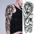 Extra Large Full Arm Leg Body Hand Waterproof Fake Tattoo Stickers Temporary Realistic Black Modern Mens Tattoo - STEVVEX Beauty - 103, 3D Tattoo, Arm Tattoo, Back Tattoo, Big Tattoo, Black Tattoos, Body Tattoo, Fashion Tattoo, Large Black Tattoo, Large Tattoo, Leg Tattoo, Lion Tattoo, Luxury Tattoo, Men Tattoo, Mens Tattoo, Modern Tattoo, Spider Tattoo, Stylish Tattoo, Tattoo, Waterproof Tattoo - Stevvex.com