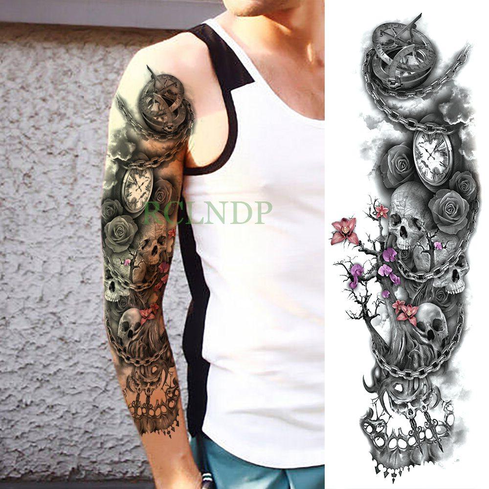 Extra Large Full Arm Leg Body Hand Waterproof Fake Tattoo Stickers Temporary Realistic Black Modern Mens Tattoo - STEVVEX Beauty - 103, 3D Tattoo, Arm Tattoo, Back Tattoo, Big Tattoo, Black Tattoos, Body Tattoo, Fashion Tattoo, Large Black Tattoo, Large Tattoo, Leg Tattoo, Lion Tattoo, Luxury Tattoo, Men Tattoo, Mens Tattoo, Modern Tattoo, Spider Tattoo, Stylish Tattoo, Tattoo, Waterproof Tattoo - Stevvex.com