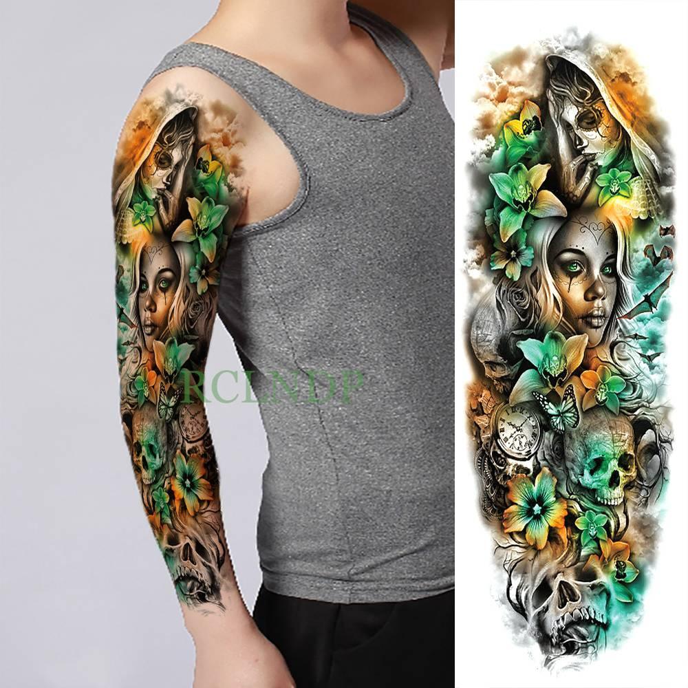 Extra Large Full Arm Leg Body Hand Waterproof Fake Tattoo Stickers Temporary Realistic Black Modern Mens Tattoo - STEVVEX Beauty - 103, 3D Tattoo, Arm Tattoo, Back Tattoo, Big Tattoo, Black Tattoos, Body Tattoo, Fashion Tattoo, Large Black Tattoo, Large Tattoo, Leg Tattoo, Lion Tattoo, Luxury Tattoo, Men Tattoo, Mens Tattoo, Modern Tattoo, Spider Tattoo, Stylish Tattoo, Tattoo, Waterproof Tattoo - Stevvex.com