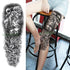 Extra Large Full Arm Leg Body Hand Waterproof Fake Tattoo Stickers Temporary Realistic Black Modern Mens Tattoo - STEVVEX Beauty - 103, 3D Tattoo, Arm Tattoo, Back Tattoo, Big Tattoo, Black Tattoos, Body Tattoo, Fashion Tattoo, Large Black Tattoo, Large Tattoo, Leg Tattoo, Lion Tattoo, Luxury Tattoo, Men Tattoo, Mens Tattoo, Modern Tattoo, Spider Tattoo, Stylish Tattoo, Tattoo, Waterproof Tattoo - Stevvex.com