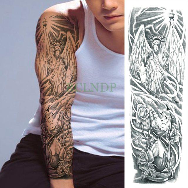 Extra Large Full Arm Leg Body Hand Waterproof Fake Tattoo Stickers Temporary Realistic Black Modern Mens Tattoo - STEVVEX Beauty - 103, 3D Tattoo, Arm Tattoo, Back Tattoo, Big Tattoo, Black Tattoos, Body Tattoo, Fashion Tattoo, Large Black Tattoo, Large Tattoo, Leg Tattoo, Lion Tattoo, Luxury Tattoo, Men Tattoo, Mens Tattoo, Modern Tattoo, Spider Tattoo, Stylish Tattoo, Tattoo, Waterproof Tattoo - Stevvex.com