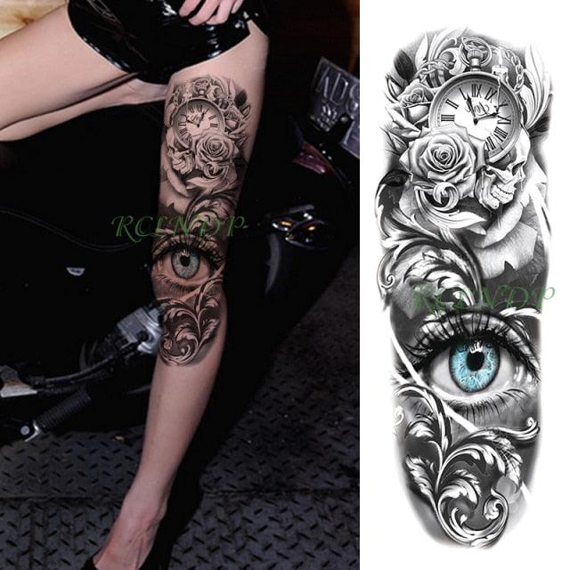 Extra Large Full Arm Leg Body Hand Waterproof Fake Tattoo Stickers Temporary Realistic Black Modern Mens Tattoo - STEVVEX Beauty - 103, 3D Tattoo, Arm Tattoo, Back Tattoo, Big Tattoo, Black Tattoos, Body Tattoo, Fashion Tattoo, Large Black Tattoo, Large Tattoo, Leg Tattoo, Lion Tattoo, Luxury Tattoo, Men Tattoo, Mens Tattoo, Modern Tattoo, Spider Tattoo, Stylish Tattoo, Tattoo, Waterproof Tattoo - Stevvex.com