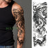 Extra Large Full Arm Leg Body Hand Waterproof Fake Tattoo Stickers Temporary Realistic Black Modern Mens Tattoo - STEVVEX Beauty - 103, 3D Tattoo, Arm Tattoo, Back Tattoo, Big Tattoo, Black Tattoos, Body Tattoo, Fashion Tattoo, Large Black Tattoo, Large Tattoo, Leg Tattoo, Lion Tattoo, Luxury Tattoo, Men Tattoo, Mens Tattoo, Modern Tattoo, Spider Tattoo, Stylish Tattoo, Tattoo, Waterproof Tattoo - Stevvex.com