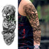 Extra Large Full Arm Leg Body Hand Waterproof Fake Tattoo Stickers Temporary Realistic Black Modern Mens Tattoo - STEVVEX Beauty - 103, 3D Tattoo, Arm Tattoo, Back Tattoo, Big Tattoo, Black Tattoos, Body Tattoo, Fashion Tattoo, Large Black Tattoo, Large Tattoo, Leg Tattoo, Lion Tattoo, Luxury Tattoo, Men Tattoo, Mens Tattoo, Modern Tattoo, Spider Tattoo, Stylish Tattoo, Tattoo, Waterproof Tattoo - Stevvex.com