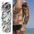 Extra Large Full Arm Leg Body Hand Waterproof Fake Tattoo Stickers Temporary Realistic Black Modern Mens Tattoo - STEVVEX Beauty - 103, 3D Tattoo, Arm Tattoo, Back Tattoo, Big Tattoo, Black Tattoos, Body Tattoo, Fashion Tattoo, Large Black Tattoo, Large Tattoo, Leg Tattoo, Lion Tattoo, Luxury Tattoo, Men Tattoo, Mens Tattoo, Modern Tattoo, Spider Tattoo, Stylish Tattoo, Tattoo, Waterproof Tattoo - Stevvex.com