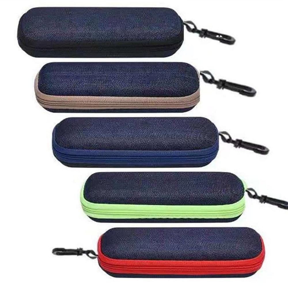 Eyewear Cases Cover Sunglasses Hard Case For Women Men Glasses Box With Zipper Eyeglass Cases Hard Shell Eyeglasses Cases Protective Case For Glasses Zipper Eyeglasses Frame Glasses Case Hook