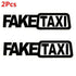 Fake Taxi Sticker Decal Funny Vinyl Car Bumper Funny FAKE TAXI Car Auto Sticker Fake Taxi Decal Self Adhesive Vinyl Universal Car Fake Taxi Reflective Window Vehicle Body Sticker Decal Auto Accessories