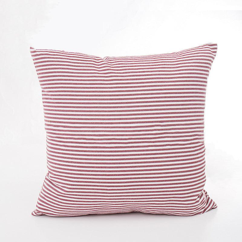 Farmhouse Plaid Striped Linen Cotton Pillow Covers Outdoor Plaid Square Pillow Cushion Case Cotton Linen Throw Pillow Covers Sofa Chair Decorative Cotton Cushions Cover Red Green Blue Pillowcase