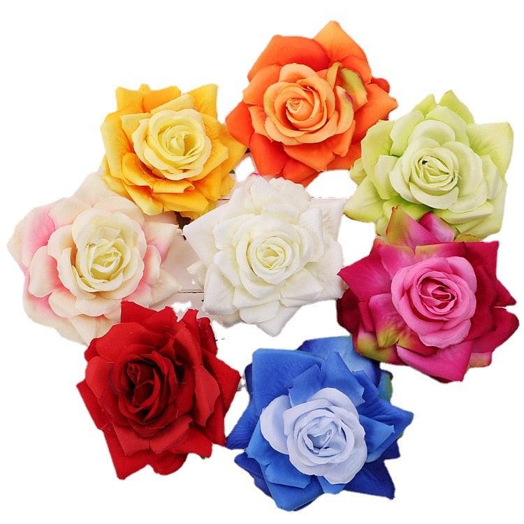 Fashion Big Rose Flower Brooch Modern Brooches Pins Fashion Men's Suit Rose Flower Brooches Pins Fabric Cloth Beautiful Lapel Pins Dress Suit Corsage Luxury Wedding Women Jewelry Accessories