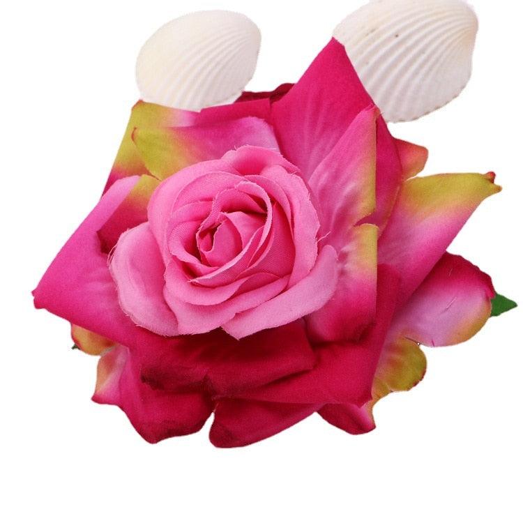 Fashion Big Rose Flower Brooch Modern Brooches Pins Fashion Men's Suit Rose Flower Brooches Pins Fabric Cloth Beautiful Lapel Pins Dress Suit Corsage Luxury Wedding Women Jewelry Accessories