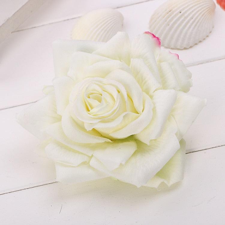 Fashion Big Rose Flower Brooch Modern Brooches Pins Fashion Men's Suit Rose Flower Brooches Pins Fabric Cloth Beautiful Lapel Pins Dress Suit Corsage Luxury Wedding Women Jewelry Accessories