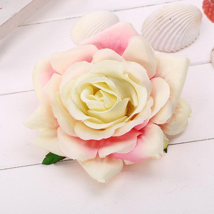 Fashion Big Rose Flower Brooch Modern Brooches Pins Fashion Men's Suit Rose Flower Brooches Pins Fabric Cloth Beautiful Lapel Pins Dress Suit Corsage Luxury Wedding Women Jewelry Accessories