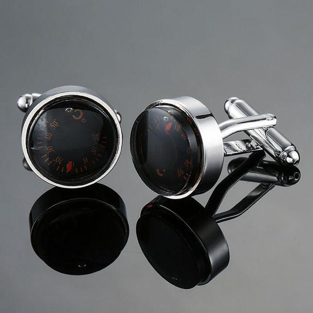 Fashion Black Four Leaf Cufflinks Men Business Shirt Cufflinks Elegant Men Jewelry Business Wedding Meeting Gifts Simple Light Luxury Cuffs Cufflinks