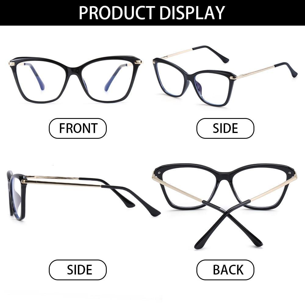 Fashion Cat Eye Eyeglasses For Women Men Flexible Portable Anti Blue Rays Glasses Computer Glasses Optical Eyewear For Men And Women Optical Eyewear Fashionable Eyewear