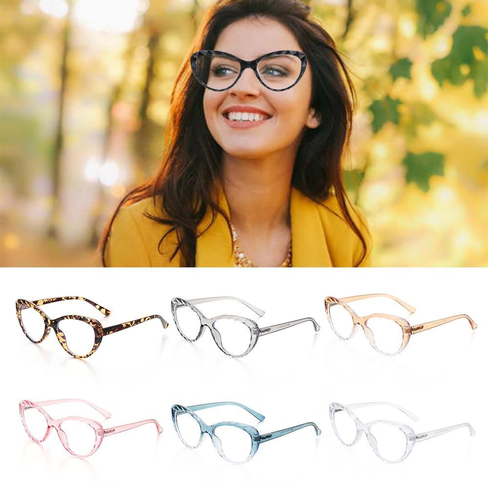 Fashion Cat Eye Eyeglasses For Women Men Flexible Portable Anti Blue Rays Glasses Computer Glasses Optical Eyewear For Men And Women Optical Eyewear Fashionable Eyewear