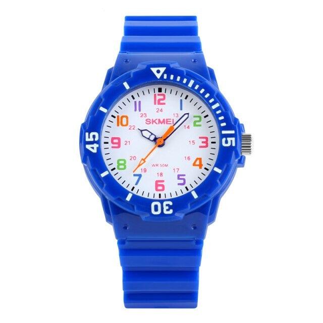 Fashion Children Watches 50M Waterproof Kids Quartz Wristwatches Clock For Boys Girls Analog Watch Waterproof Learning Time Wrist Watch Easy To Read Time Wrist Watches For Kids