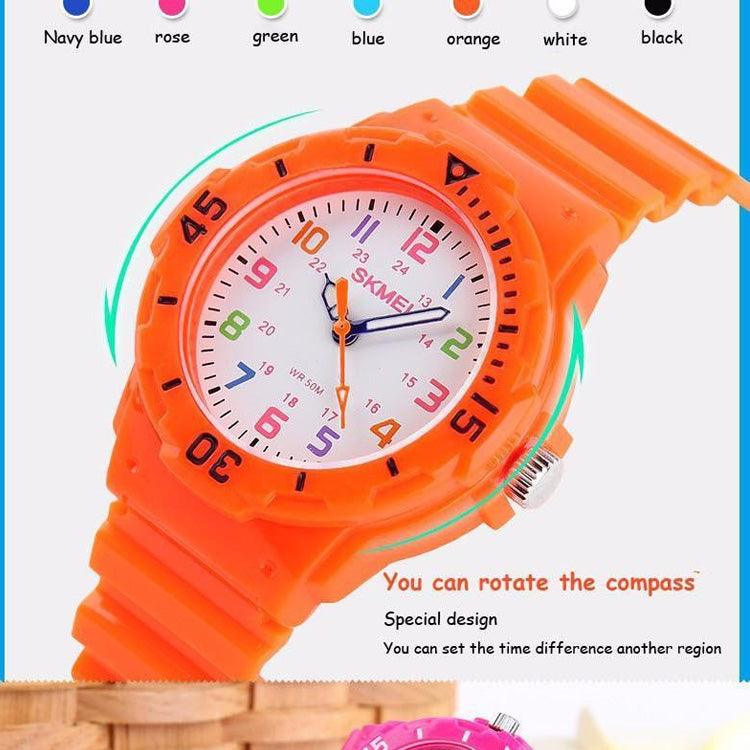 Fashion Children Watches 50M Waterproof Kids Quartz Wristwatches Clock For Boys Girls Analog Watch Waterproof Learning Time Wrist Watch Easy To Read Time Wrist Watches For Kids