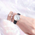 Fashion Childrens Set Bracelet Watch Student Watch Girl Leather Strap Quartz Watch Leather Strap Quartz Watch Children Set Bracelet Watch Leather Band Luxury Quartz Wristwatch