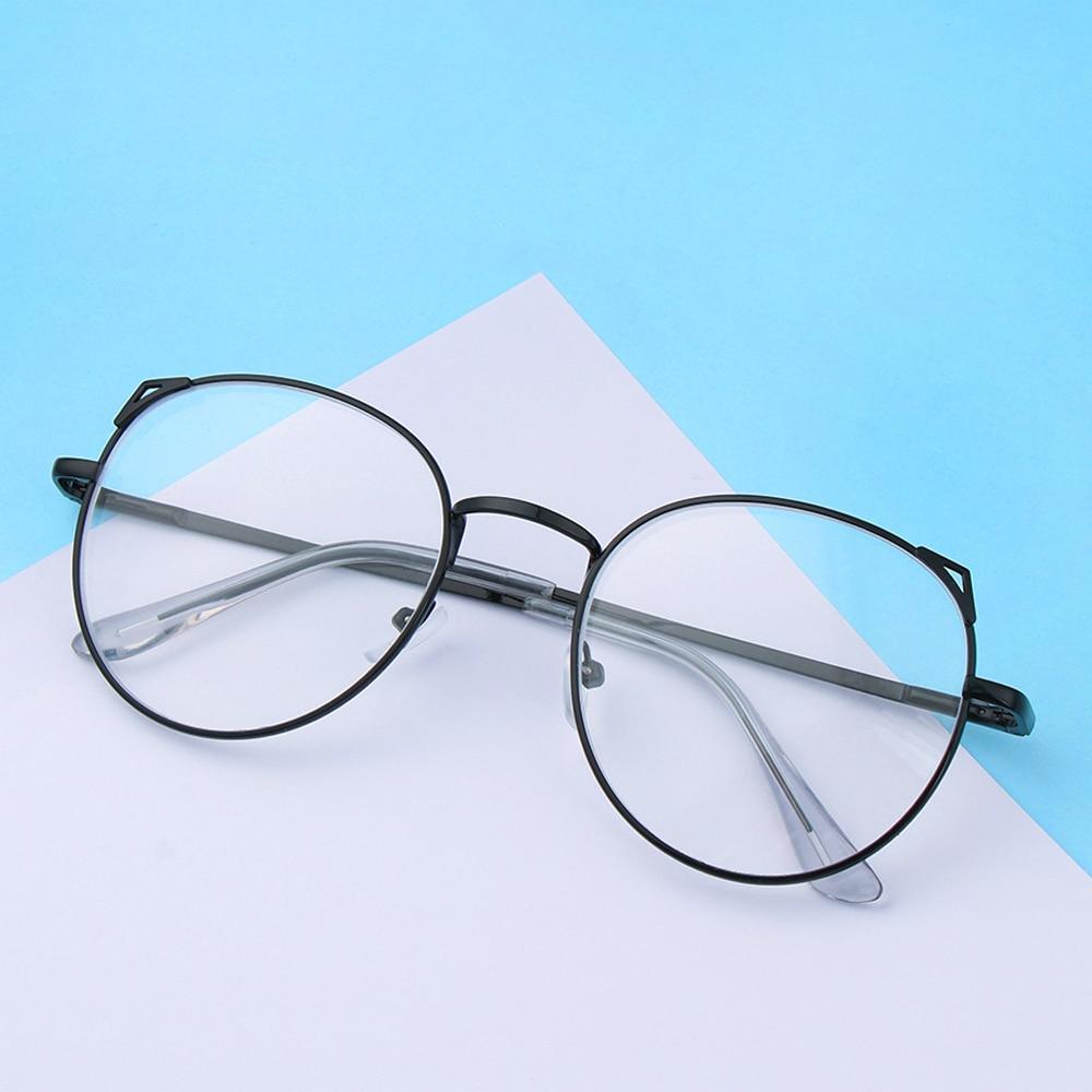 Fashion Classic Metal Frame Myopia Glasses Women Cute Cat Ears Short Sighted Glasses Eye Protection Eyewear Computer And Non Prescription Men Metal Frame Eyewear For Women