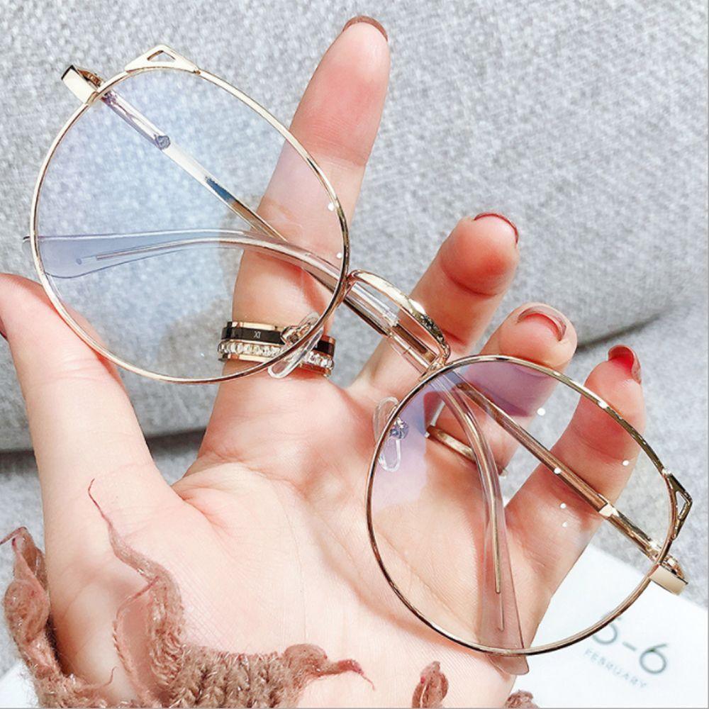 Fashion Classic Metal Frame Myopia Glasses Women Cute Cat Ears Short Sighted Glasses Eye Protection Eyewear Computer And Non Prescription Men Metal Frame Eyewear For Women