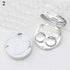 Fashion Contact Lens Case Women Man Travel Kit Easy Carry Contact Lenses Box Mirror Marble Print Eyes Contact Lens Case All in One Travel Contact Container Soak Storage Kit