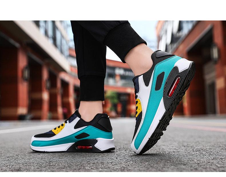 Fashion Couple Sports Running Shoes Jogging Shoes Outdoor Sports Sneakers Lace Up Unisex Walk Women's Air Athletic Running Shoes Fashion Sport Gym Jogging Tennis Fitness Sneakers