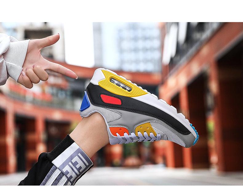 Fashion Couple Sports Running Shoes Jogging Shoes Outdoor Sports Sneakers Lace Up Unisex Walk Women's Air Athletic Running Shoes Fashion Sport Gym Jogging Tennis Fitness Sneakers