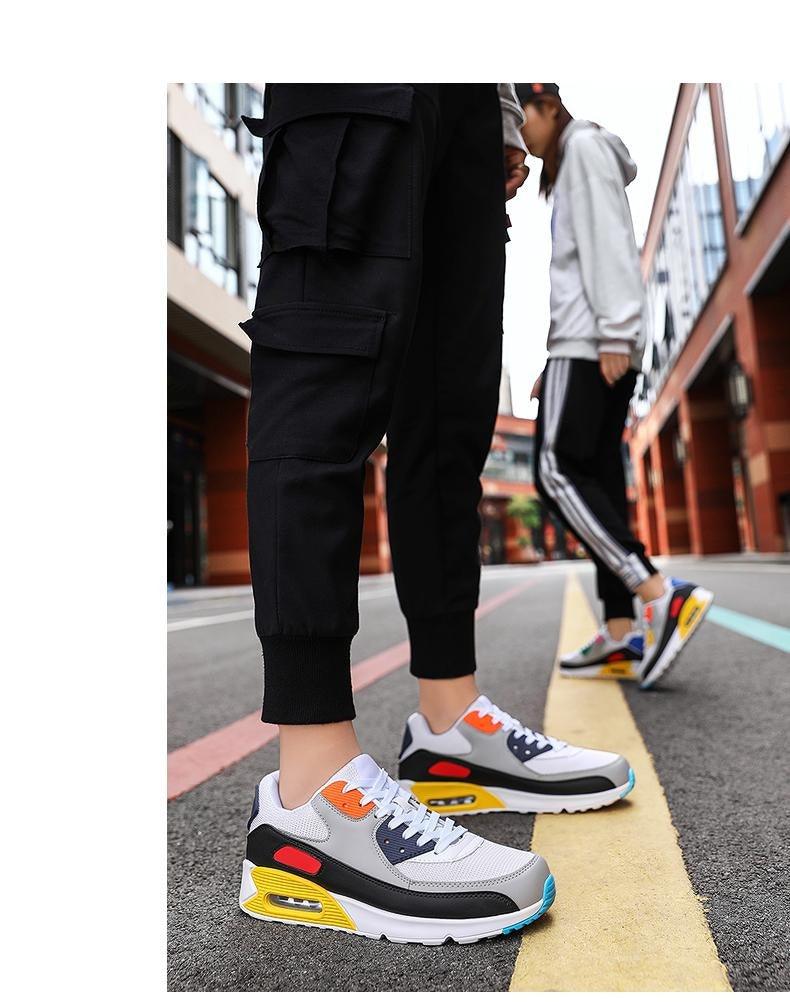 Fashion Couple Sports Running Shoes Jogging Shoes Outdoor Sports Sneakers Lace Up Unisex Walk Women's Air Athletic Running Shoes Fashion Sport Gym Jogging Tennis Fitness Sneakers