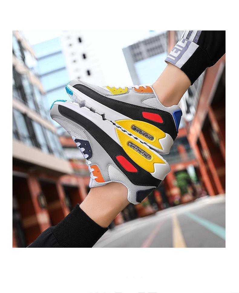 Fashion Couple Sports Running Shoes Jogging Shoes Outdoor Sports Sneakers Lace Up Unisex Walk Women's Air Athletic Running Shoes Fashion Sport Gym Jogging Tennis Fitness Sneakers