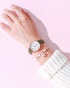 Fashion Girls Quartz Watches Bracelet Set Luminous Dial Watch Women Casual Leather Female Wrist Watch Leather Band Thin Minimalist Casual Simple Dress Quartz Analog Watch