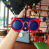 Fashion Glasses Case Cartoon Fashion Women Leather Sun Box Eyeglass Sunglasses Cute Protection Eyewear Bag Leather Sunglasses Case Holder Eyeglasses Portable Glasses Pouch With Hook Strap For Handbag Purse Women Girls