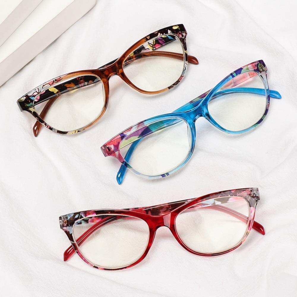 Fashion Glasses Men Women Reading Anti Blue Eye Protection Eyeglasses Hyperopia Transparent Optical Eyewear With Diopter For Women And Men +1.0~+ 4.0