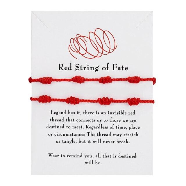 Fashion Handmade 7 Knots Red String Bracelet For Protection Lucky Amulet Friendship Braid Rope Wristband Good Luck Protection Bracelet Amulet For Protection Gift For Women Men Boys