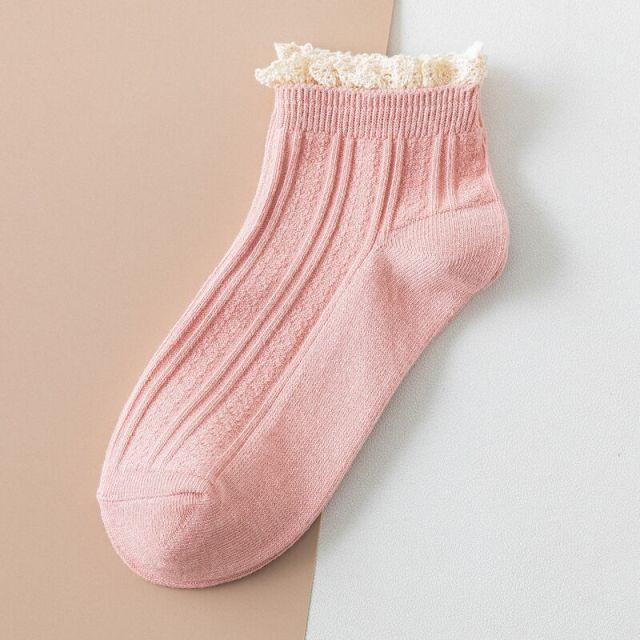 Fashion Lace Ruffled Soft Cotton Female Sock Top Quality Spring And Summer Cute Socks Sweet Princess Girls Comfortable Breathable Cute Socks For Women