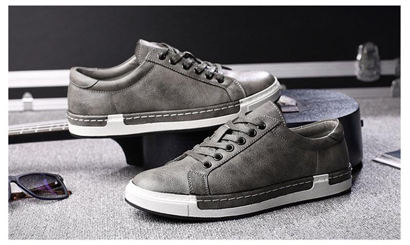 Fashion Leather Mens Shoes Soft High Quality Mens Casual Shoes Flat Footwear Classic Black White Men Fashion Walking Shoes Comfortable Modern Design - STEVVEX Shoes - 107, Beach Shoes, Casual Walking Sneakers, Elegant Mens Shoes, Flat Mens Shoes, High Quality Mens Casual Shoes, High Quality Sneakers, Leather Mens Shoes, Leather Shoes, Men Casual Shoes, Men Shoes, Men Sneakers, Mens Beach Sneakers, Modern Men Sneakers, Shoes, Sneakers, Soft Shoes, Sport Mens Shoes, Strong Mens Shoes - Stevvex.com