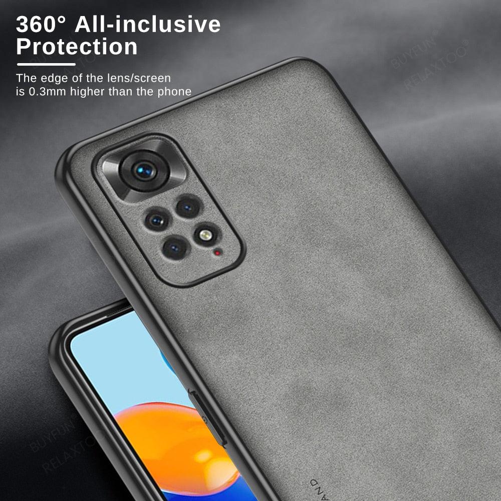 Fashion Leather Phone Case Professional Executive Cover For Redmi Note11 Pro 5G Case Leather Soft  Frame Back Cover On Redmi Note 11 Pro Plus 11S 5G Camera Shockproof