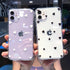 Fashion Love Heart Transparent Soft Phone Case For iPhone 11 13 14 Pro MAX X XS XR 12 Mini 7 8 plus Aesthetic Transparent Cute Love Heart Case Full Camera Protection Soft Silicone Shockproof Case for iPhone