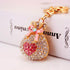 Fashion Lucky Bag Money Crystal Keychain Girl Bag Pendant Car Pendant Creative Small Gift Rhinestone Heart Shaped Sparkling Crystal Rhinestones Key Chain Creative Gifts Accessories