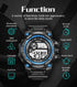 Fashion Luminous Children Watches For Boys Waterproof Electronic Silicone Strap Watch Fashion Sport Led Digital Wrist Watch Kids Sports Watch Waterproof Boys Multi-Function Digital Wristwatch