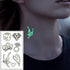 Fashion Luminous Sticker Tattoos Waterproof Temporary Different Luxury Tattoos For Womens Mens Kids - STEVVEX Beauty - 103, Arm Tattoo, Beauty, Black Tattoos, Body Tattoo, Boys Tattoo, Butterfly Tattoo, Children Tattoo, Luminous Tattoo, Make up Tattoo, Men Tattoo, Modern Tatoos, Sketch Tattoo, Small Tattoo, Stylish Tattoo, Tattoo, Waterproof Tattoo, Women Tattoo, Womens Tattoo - Stevvex.com