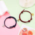 Fashion Matching Couple Bracelet Cute Heart Magnet Valentines Day Heart Ball Mutual Attraction Magnetic Rope Bracelets Magnetic Matching Friendship Rubber Strand Bracelets For Women Teens Couples Relationship Jewelry Gifts