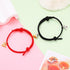 Fashion Matching Couple Bracelet Cute Heart Magnet Valentines Day Heart Ball Mutual Attraction Magnetic Rope Bracelets Magnetic Matching Friendship Rubber Strand Bracelets For Women Teens Couples Relationship Jewelry Gifts