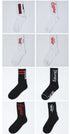 Fashion Men Street Wear Cool Cotton Socks Harajuku Funny Socks Trendy Women Long Socks Crew Socks White Hip Hop Socks Basketball Running Cycling Socks For Men And Women